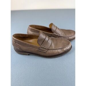 Cole Haan Pinch Prep Penny Loafers Mens 12 Taupe Brown Leather Slip On C39126